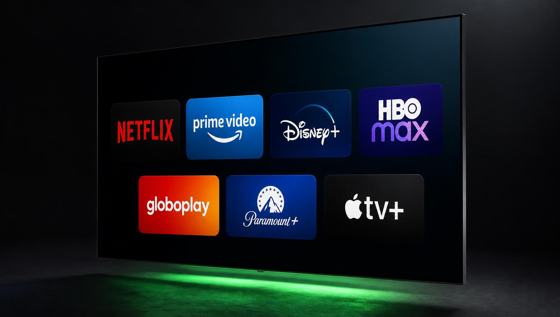 Interface do IPTV Webcertain em uma Smart TV